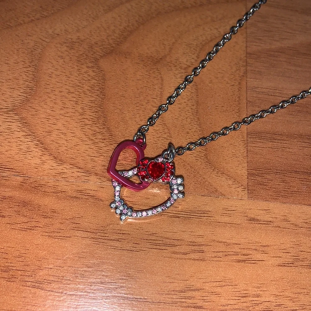 Hello Kitty Sanrio Rhinestone Necklace - Picture 5 of 11